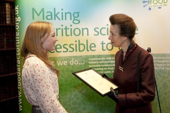 BNF patron HRH The Princess Royal handed out awards to schoolchildren 