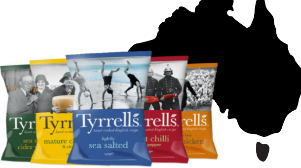 Tyrells has expanded its brand into the Australian and Asia Pacific markets