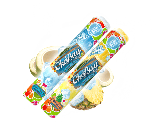 OkoBay Coconut Water Ice has listings at Tesco and other supermarkets have indicated their interest