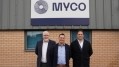 John Shepherd poses with CEO David Wood and co-founder Julian Croslegh. Credit: Myco