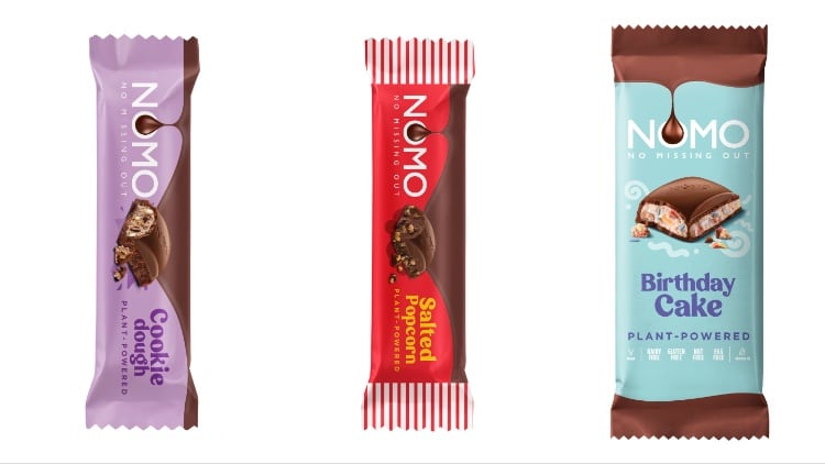 Salted Popcorn, Birthday Cake, and Cookie Dough from NOMO