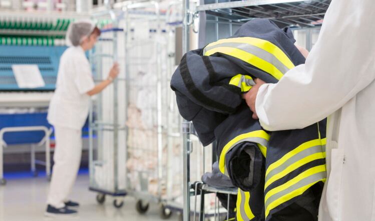Staff at risk from inadequately washed PPE