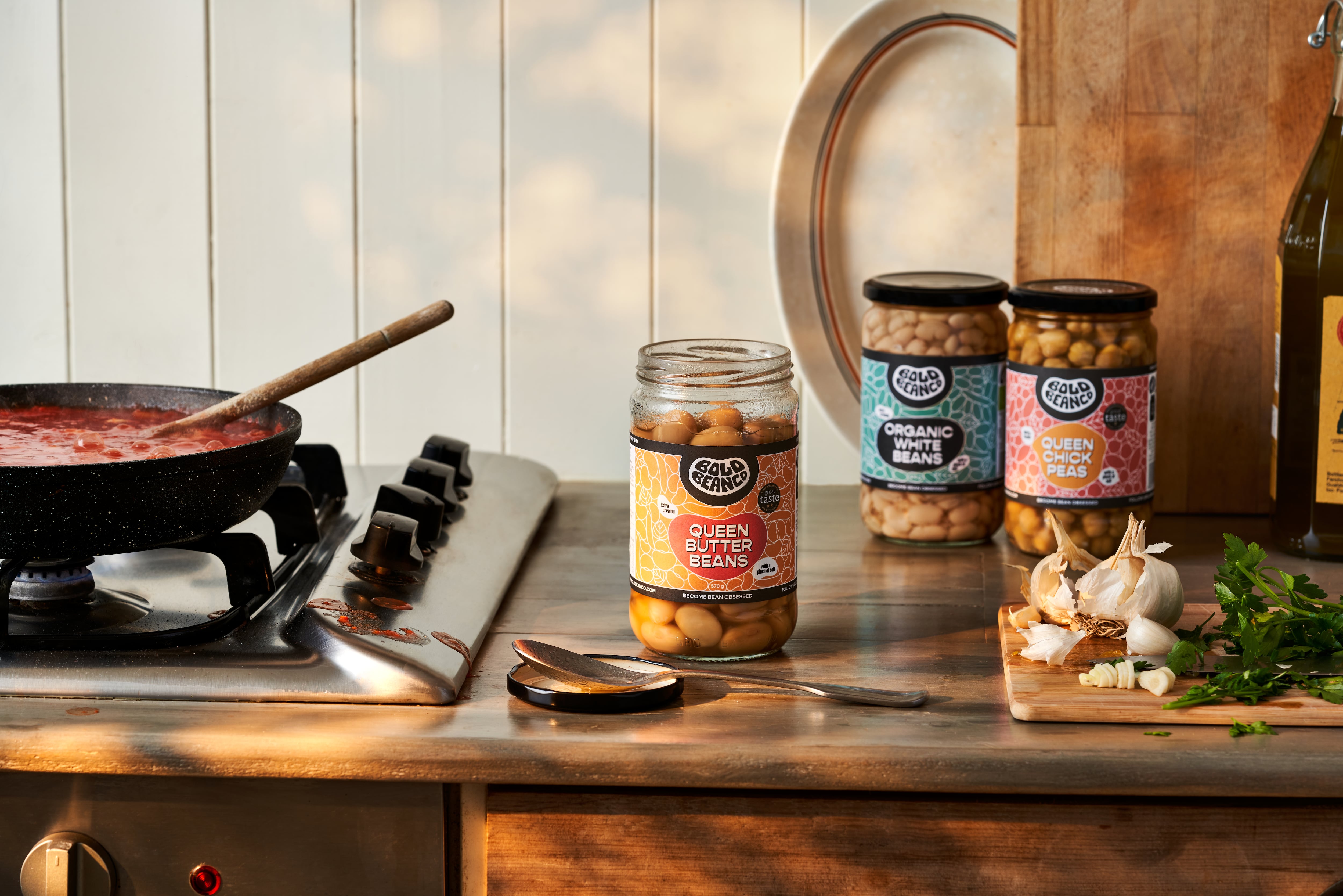 Bold Bean Co in kitchen set up