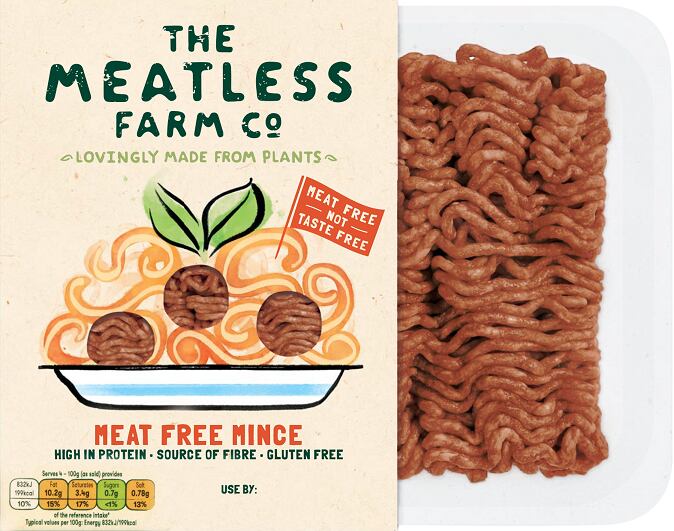 Sainsbury’s lists The Meatless Farm Co’s vegan products