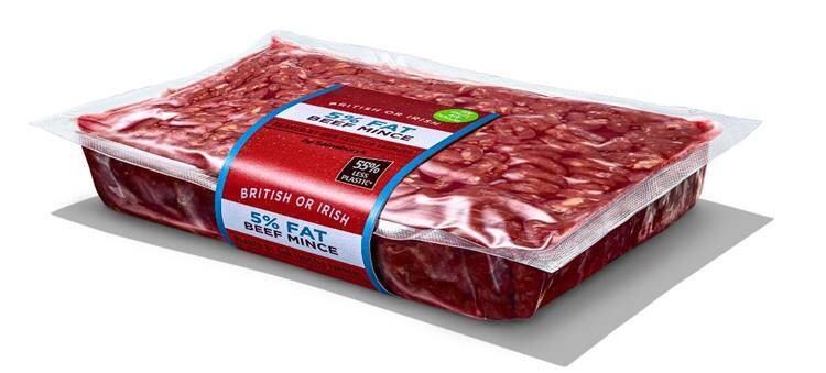 Sainsbury’s reveals plastic saving vacuum packed mince beef