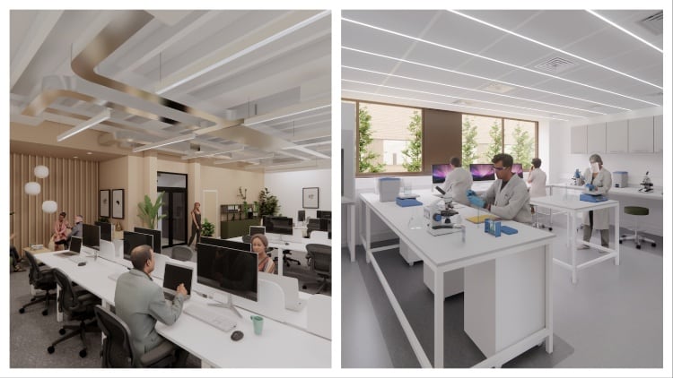 Colworth Science Park interior.