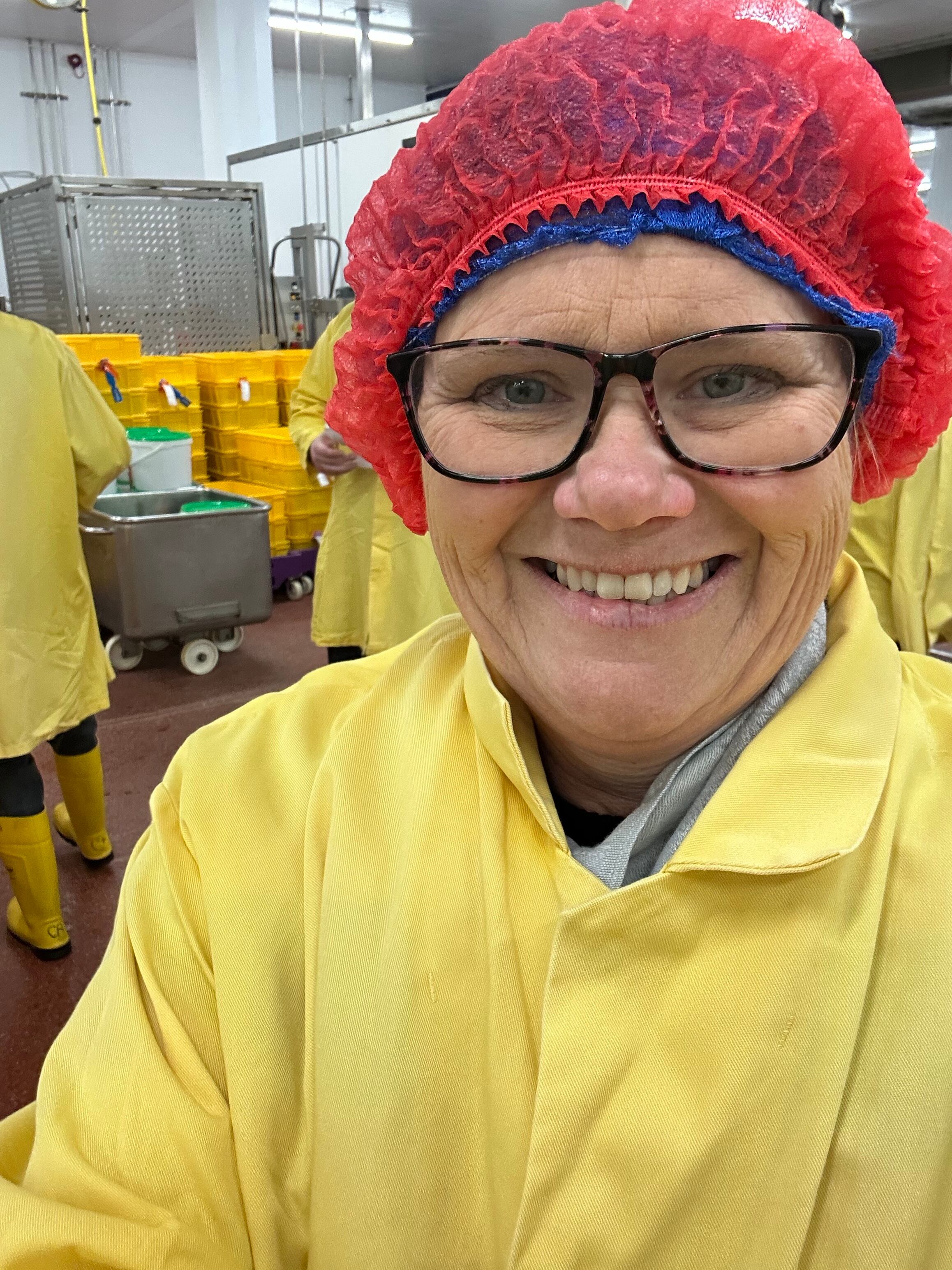 A woman in a factory