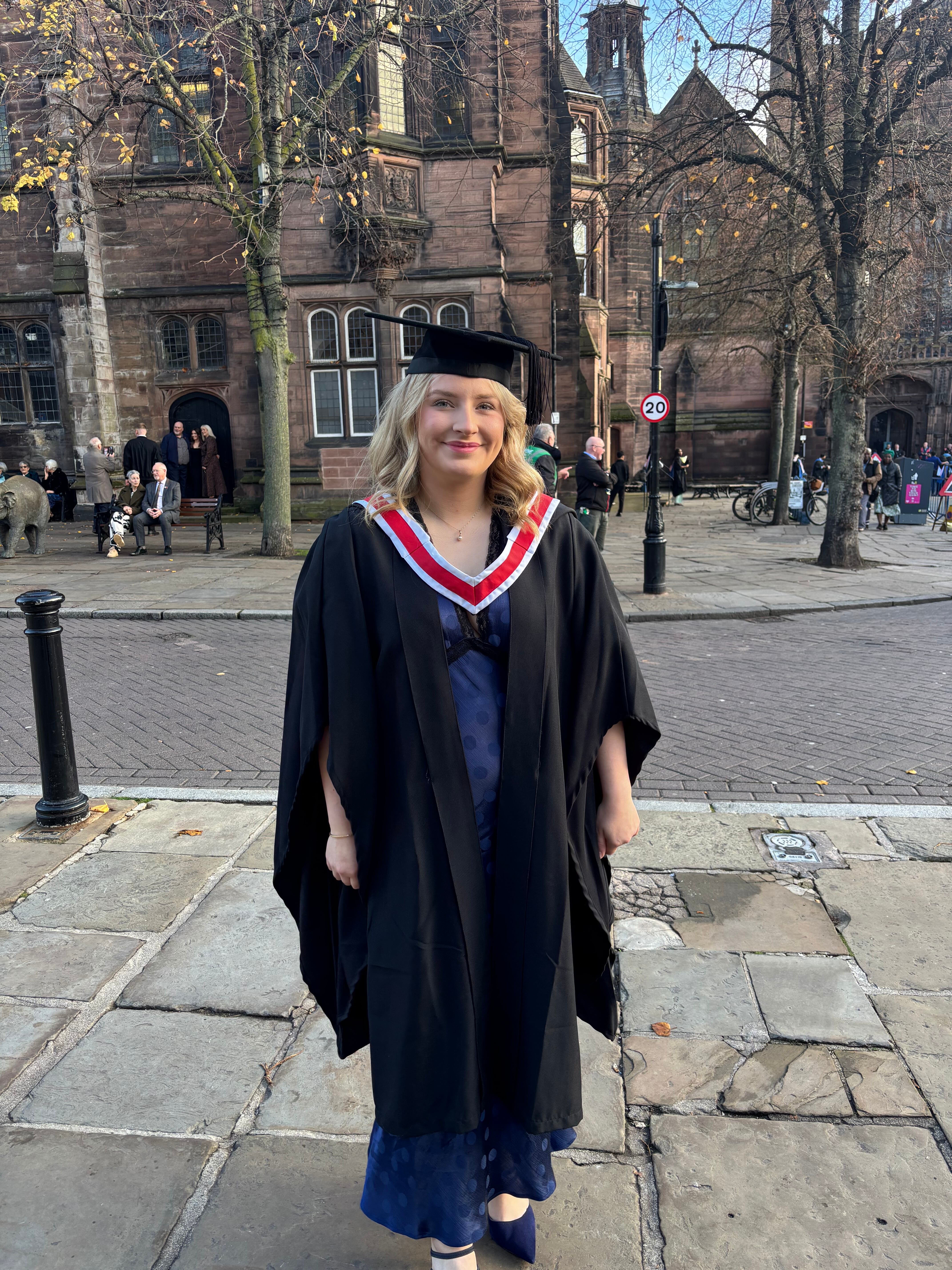 Alicia Reed in her graduation gown.