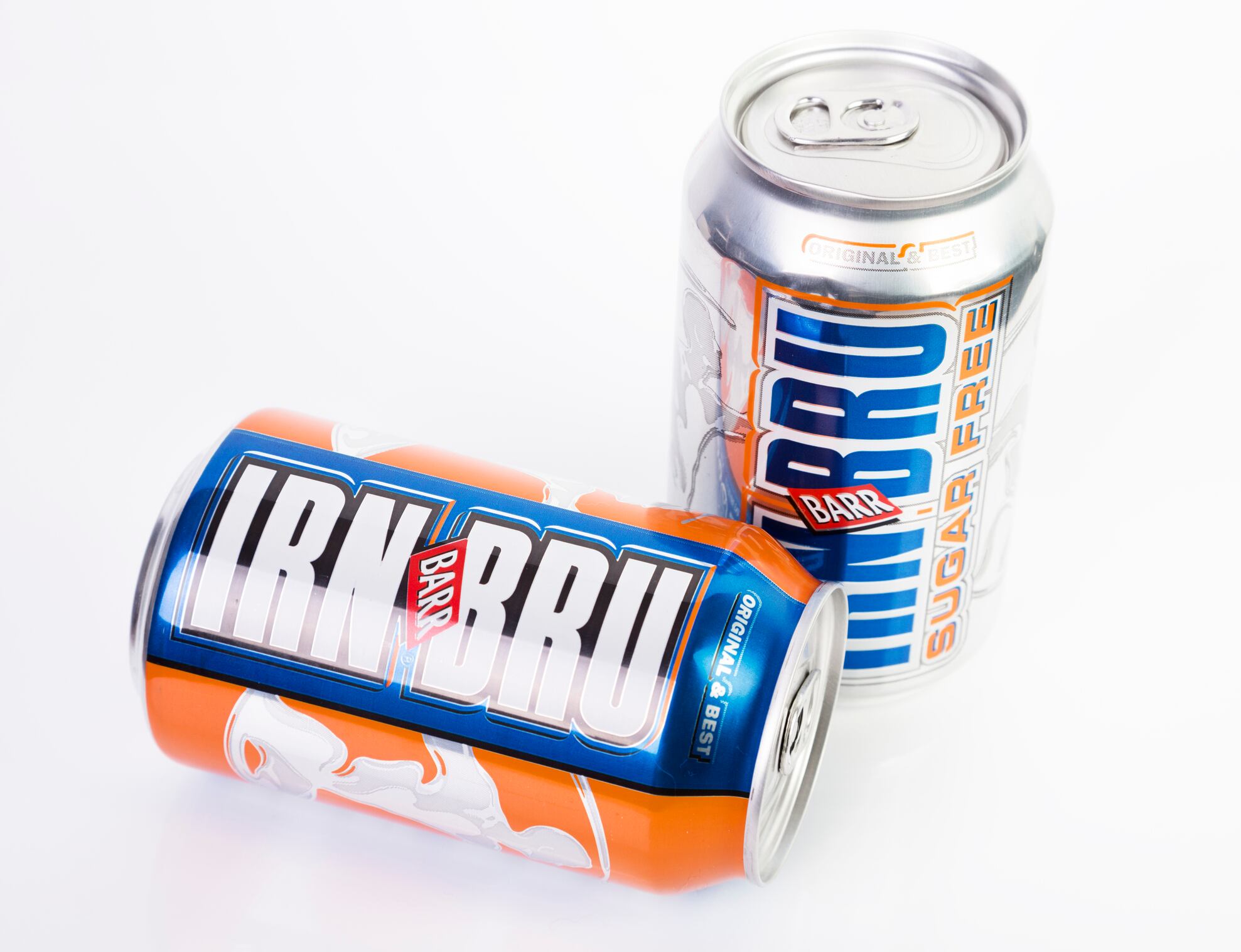 Irn-Bru cans