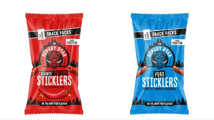 Two packs of meat sticks