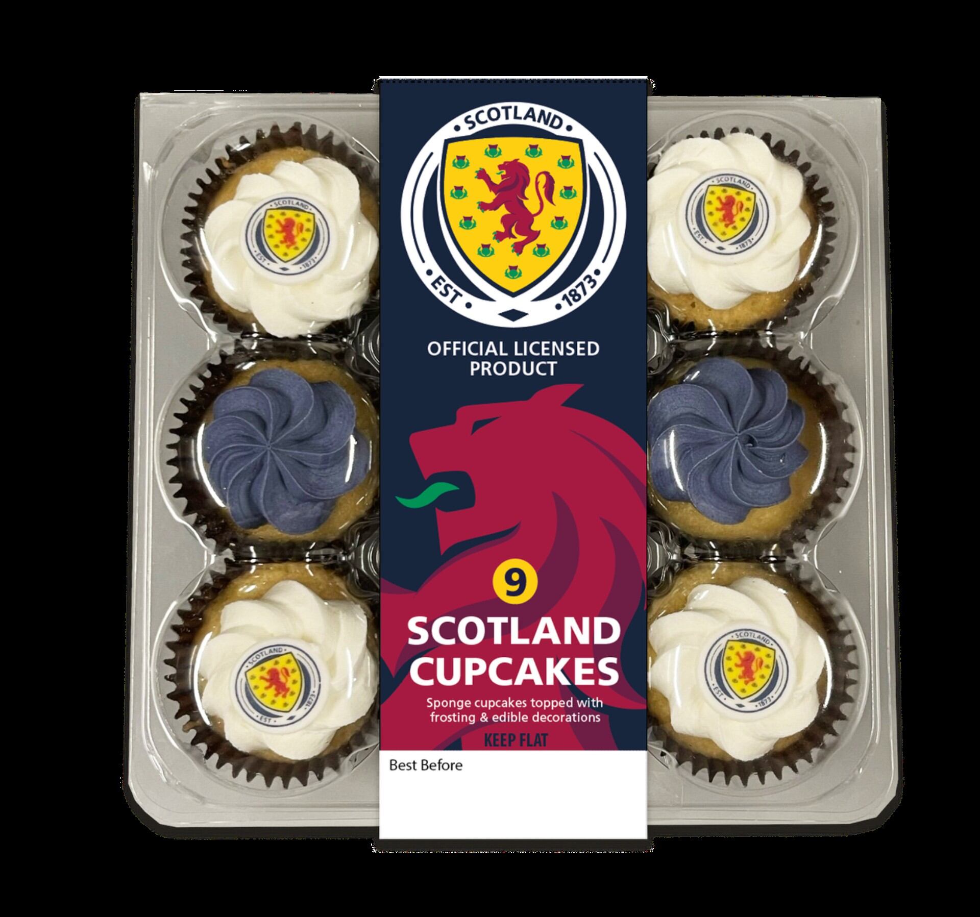 Football team branded cupcakes.