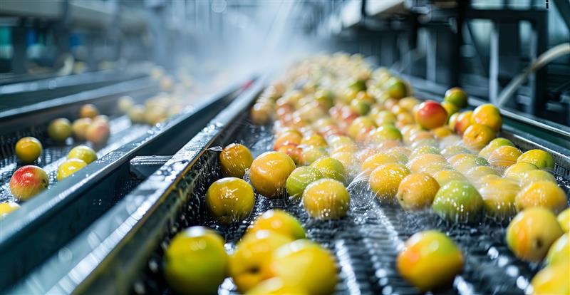 Water use in fruit washing