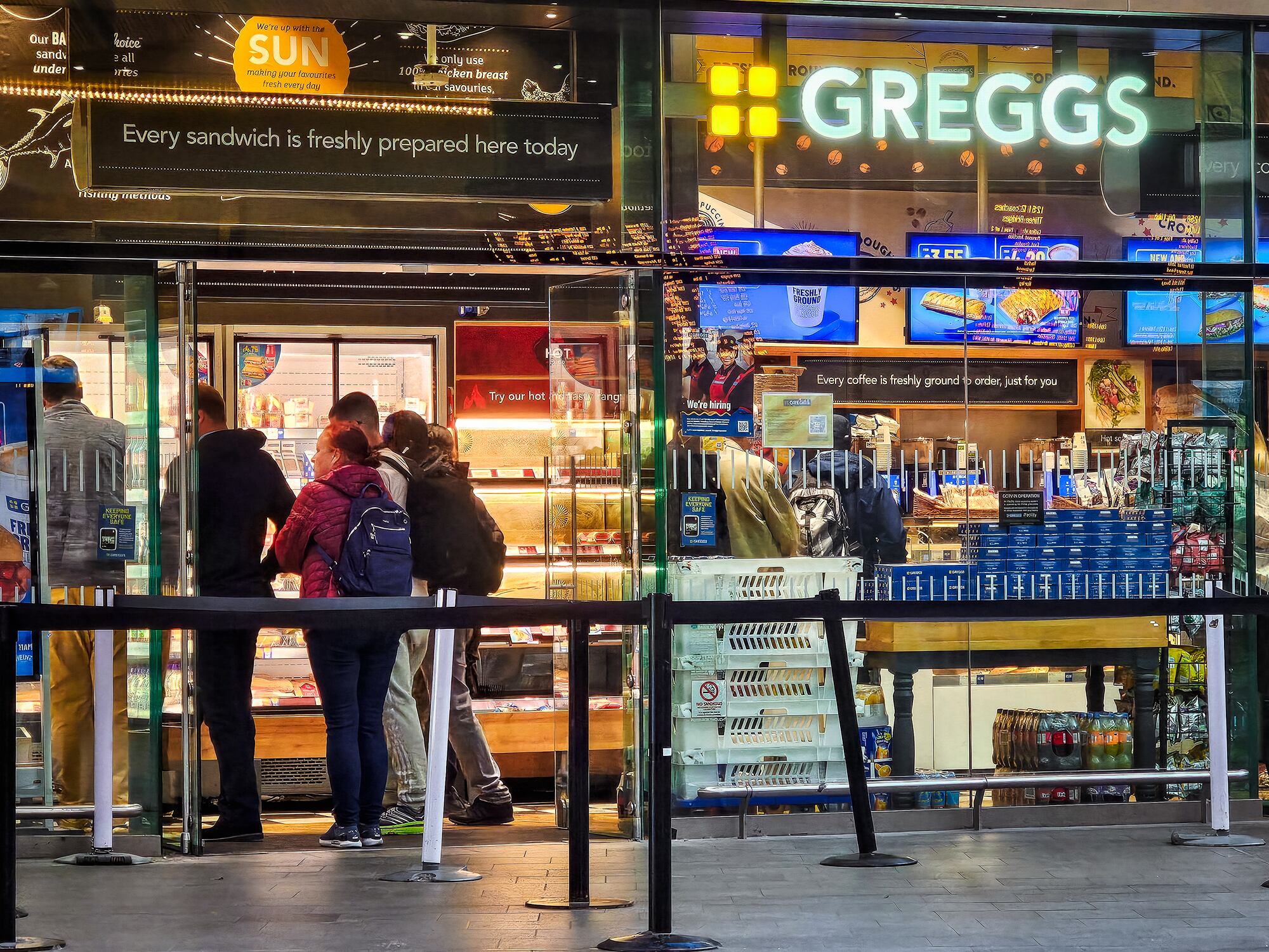 Greggs shop.