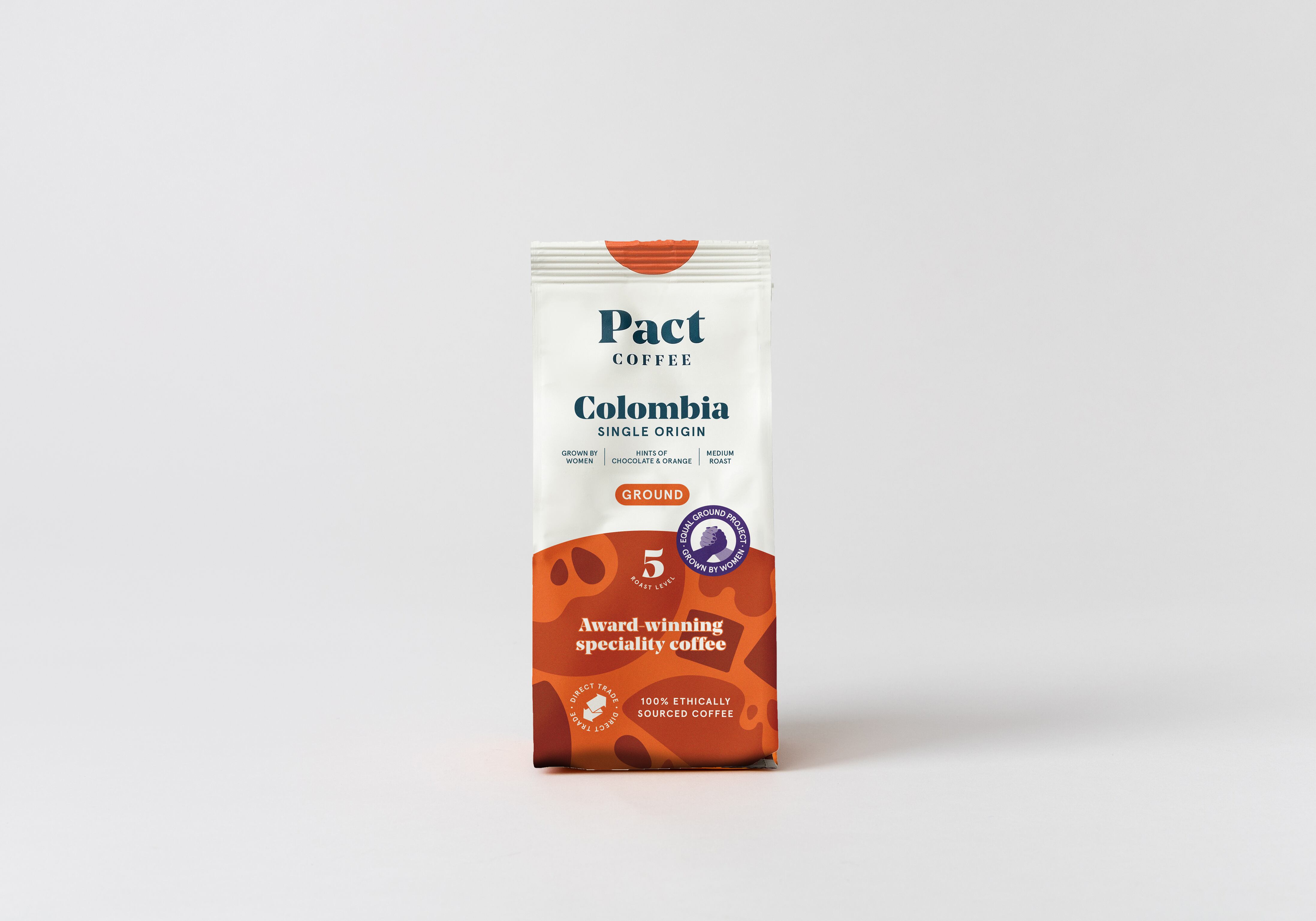 A pack of ground coffee.