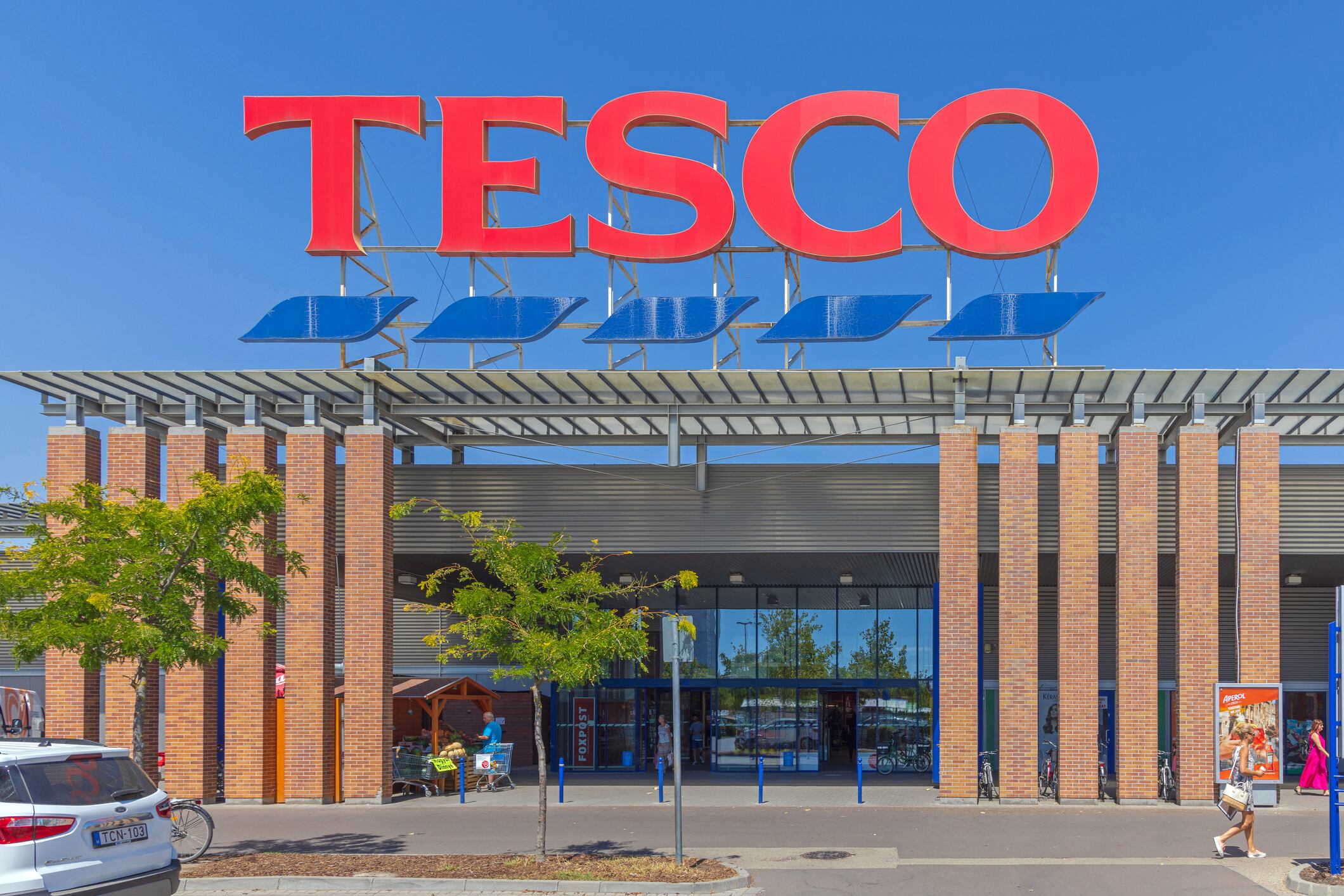 A Tesco store.