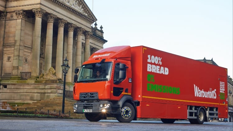 Warburtons adds six electric vehicles to UK fleet