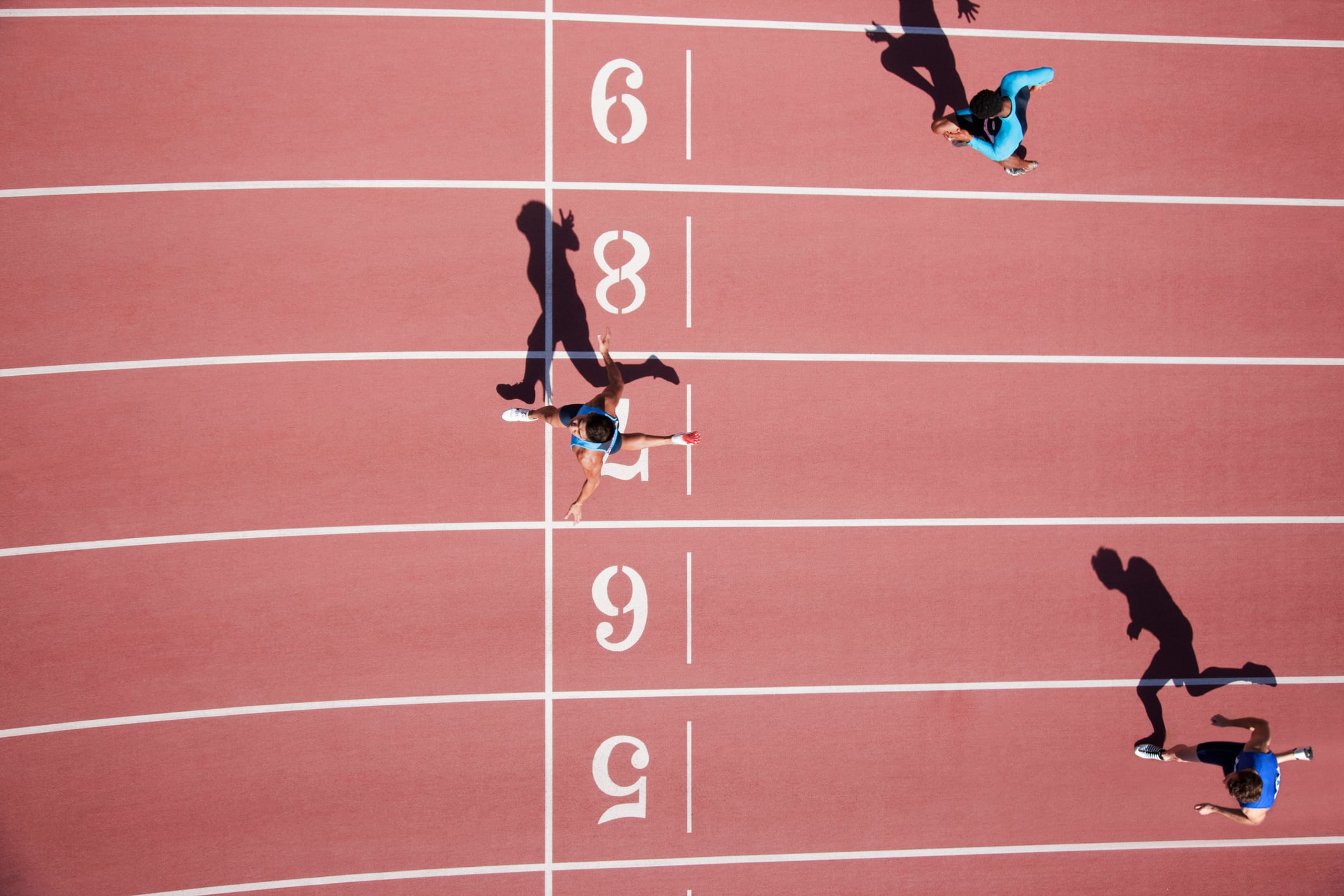 Runners in race