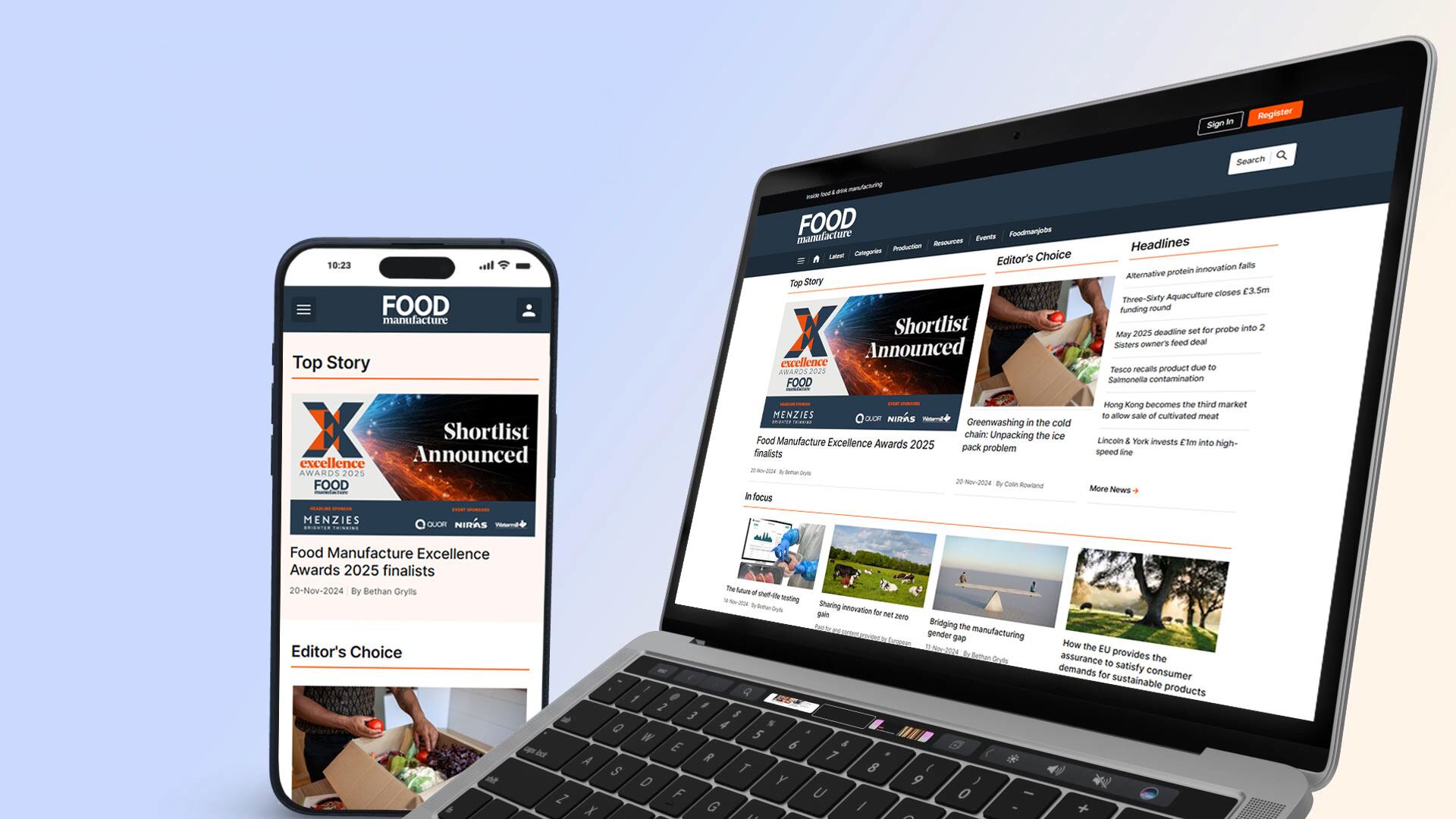 Food Manufacture has a new website