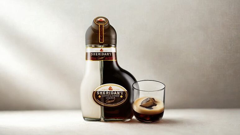 Sheridan’s is a two-part coffee-cream liqueur that is currently available in more than 50 countries