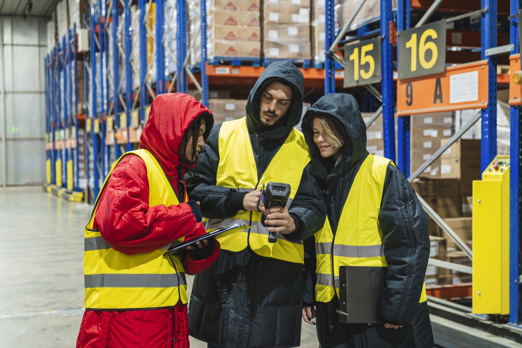 Frozen food workers.