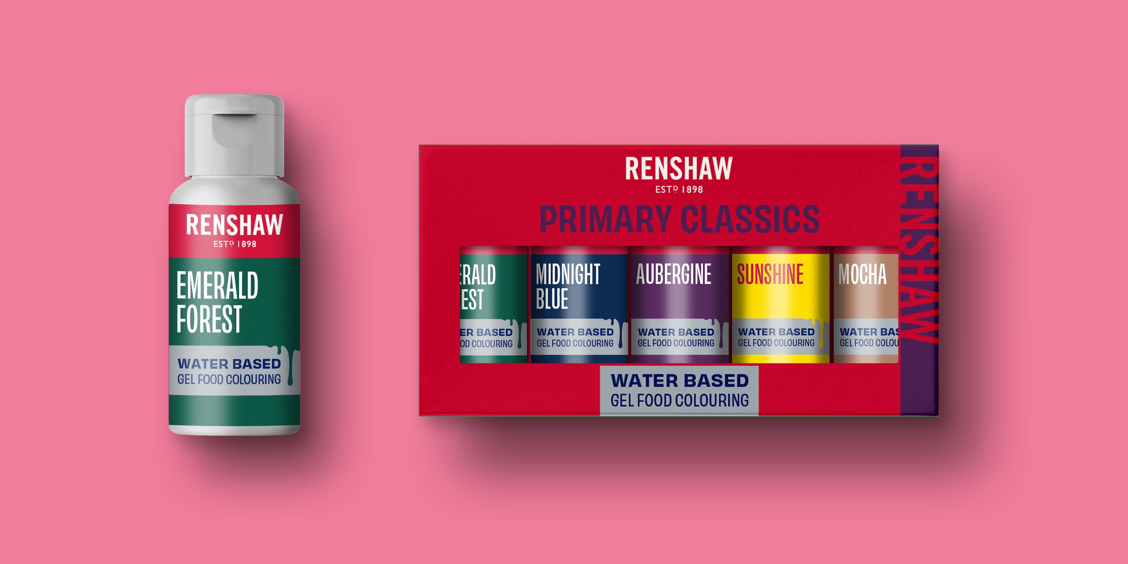 Renshaw, which is known for its fondant icing and marzipan is adding Food Colourings, Metallic Paints, Sprinkles and Fruit Fillings to its range for the first time.