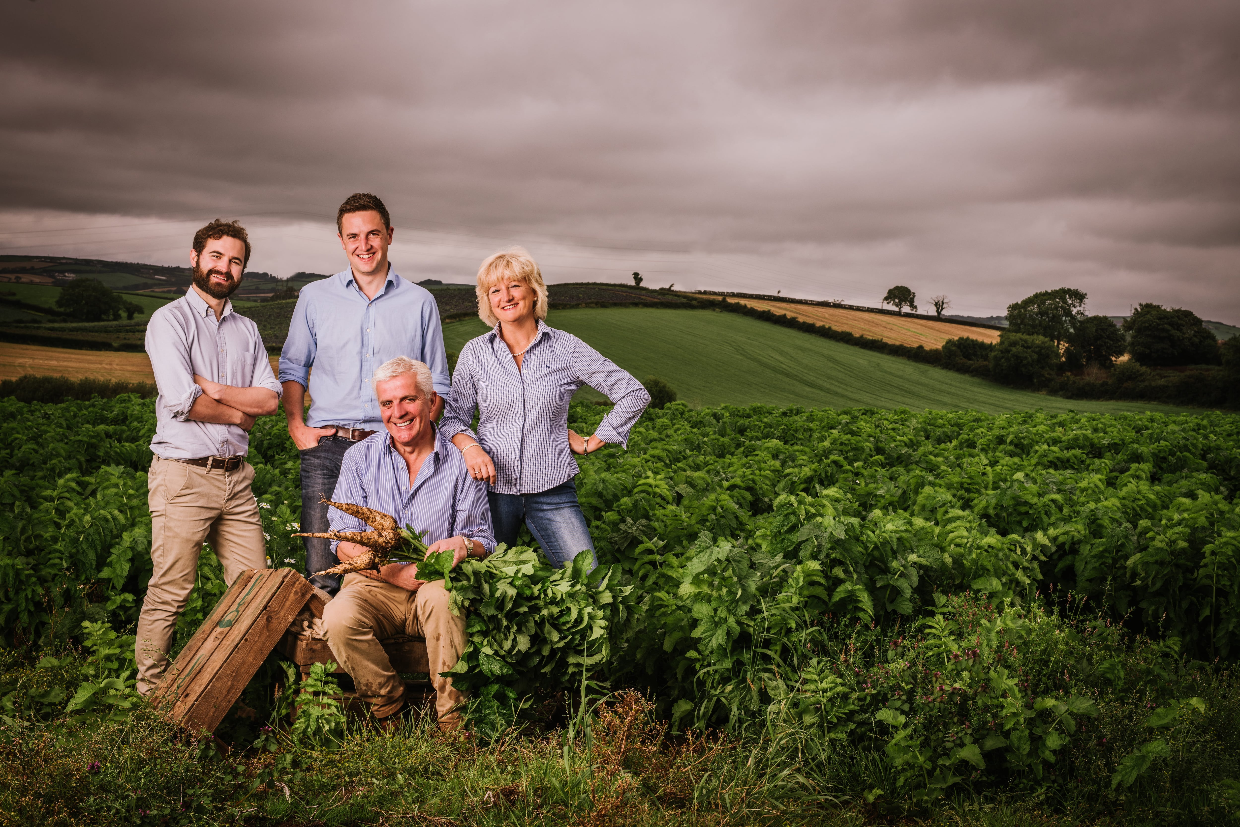 Mash Direct team on farm.