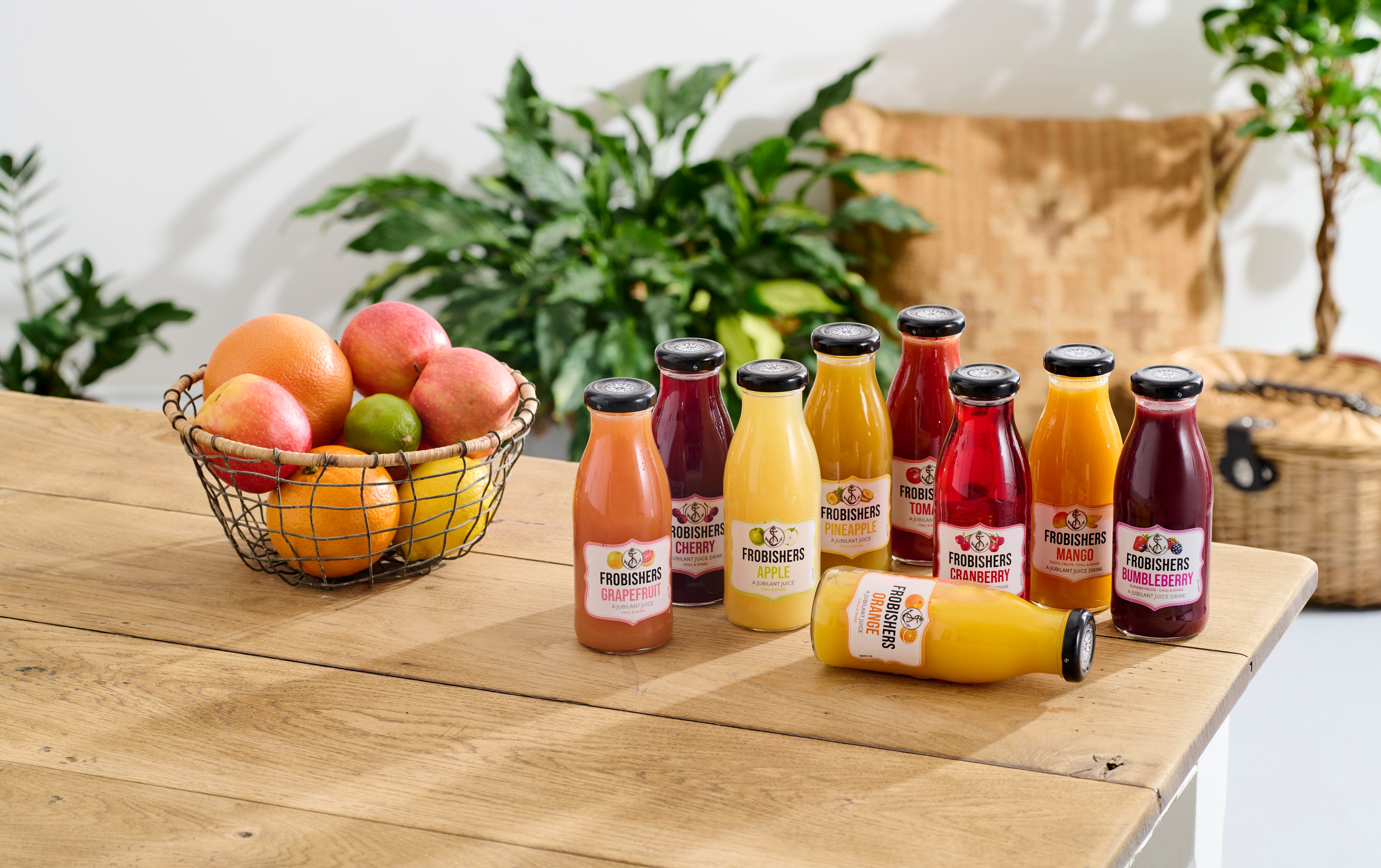 Range of Frobishers juices