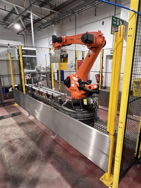 A drinks manufacturing line