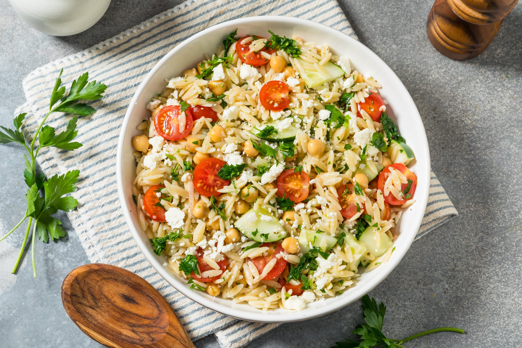 Orzo salad.