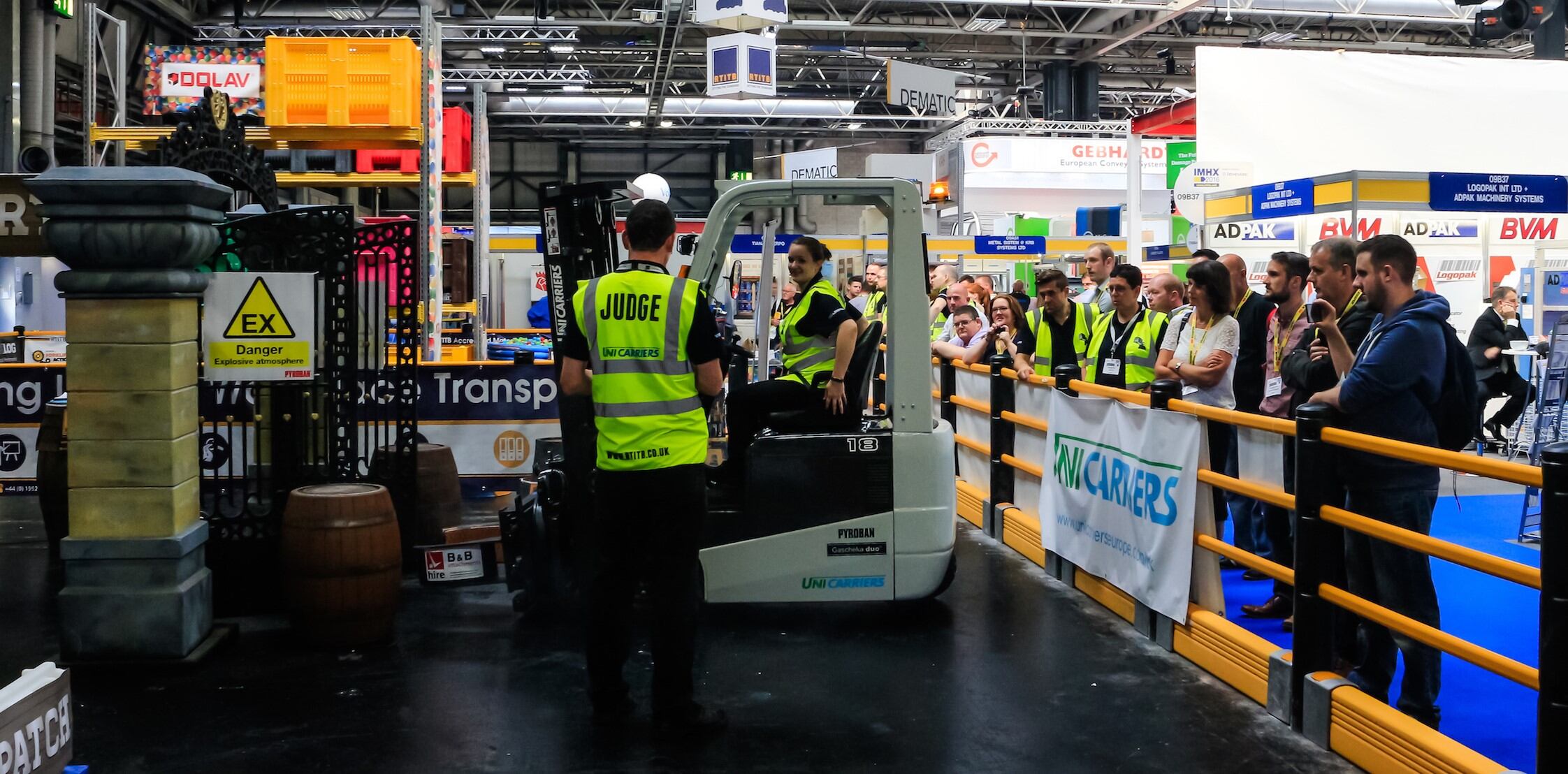 Challenge to forklift operators at IMHX 2019
