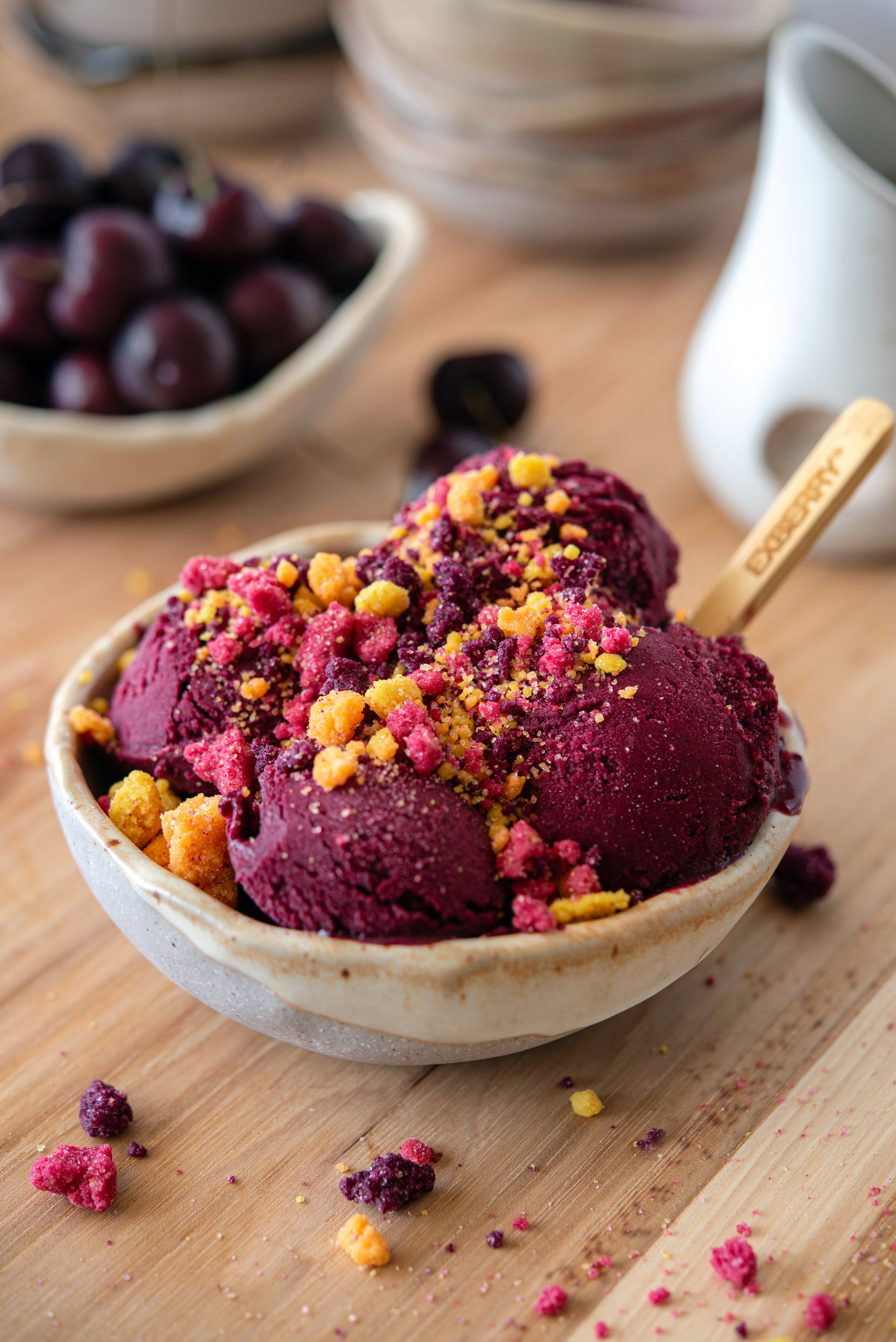 Purple ice cream