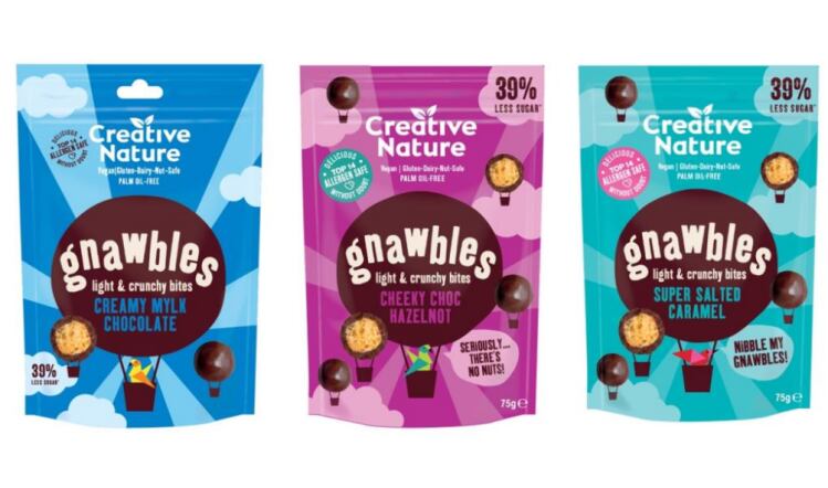 Creative Nature launches Gnawbles vegan snack bites