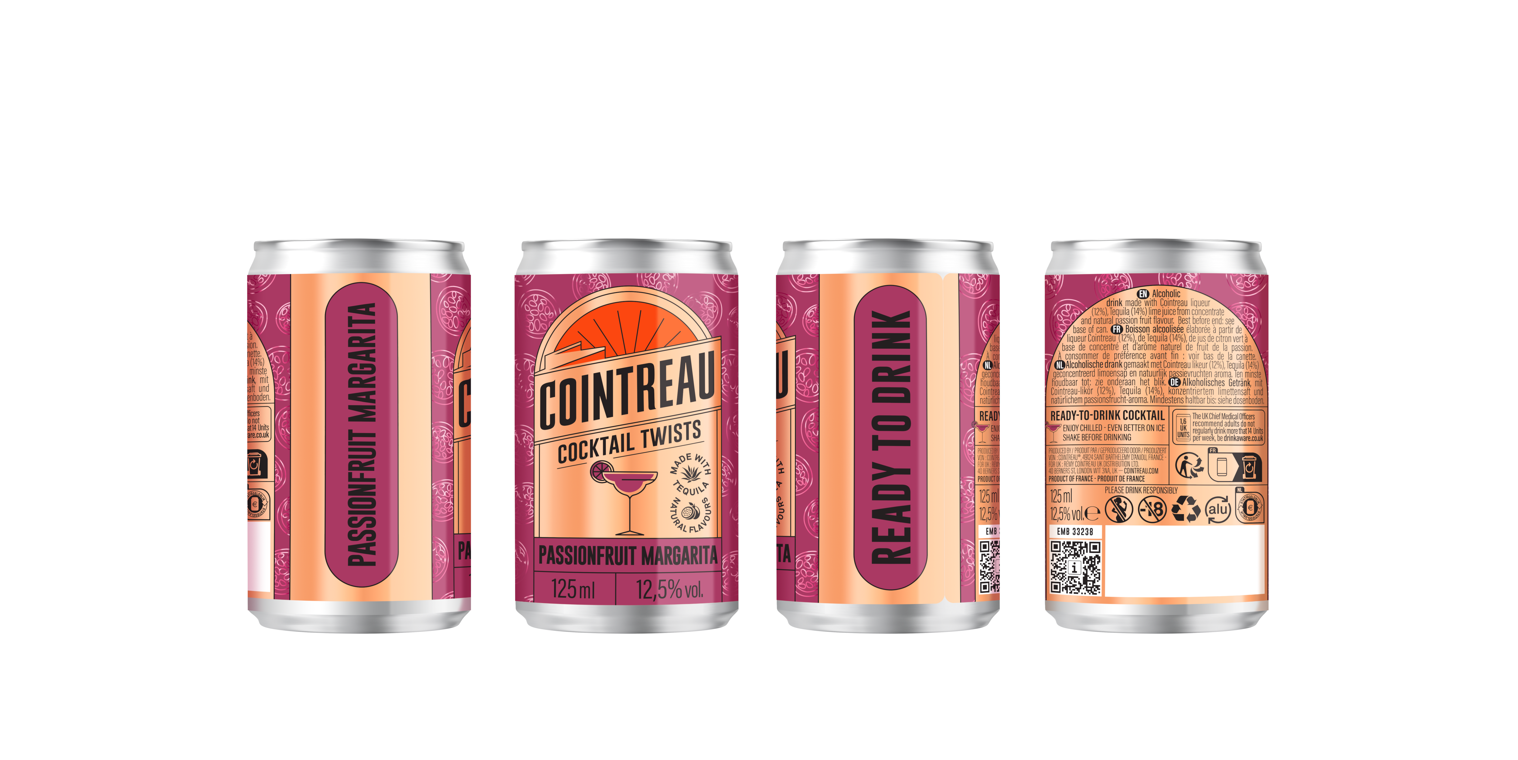 Maison Cointreau has expanded its portfolio with the launch of Cointreau Cocktail Twists, a new range of ready-to-drink (RTD) cocktails.