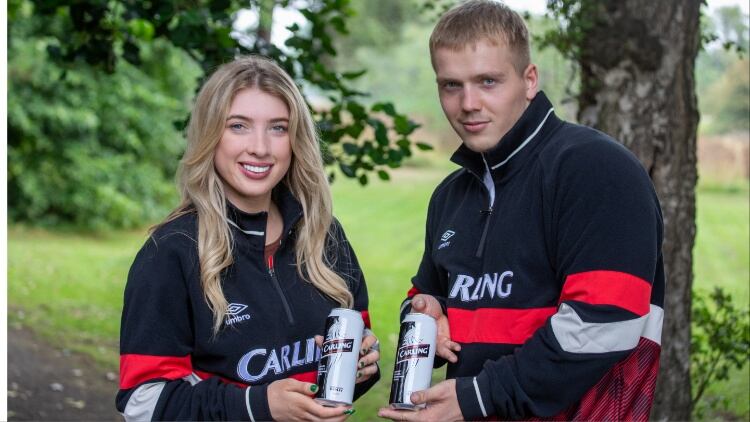 Carling has also teamed up with sportswear label Umbro for a nationwide giveaway of fleeces inspired by the style of the 90s and noughties.