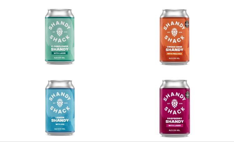 Cans of shandy