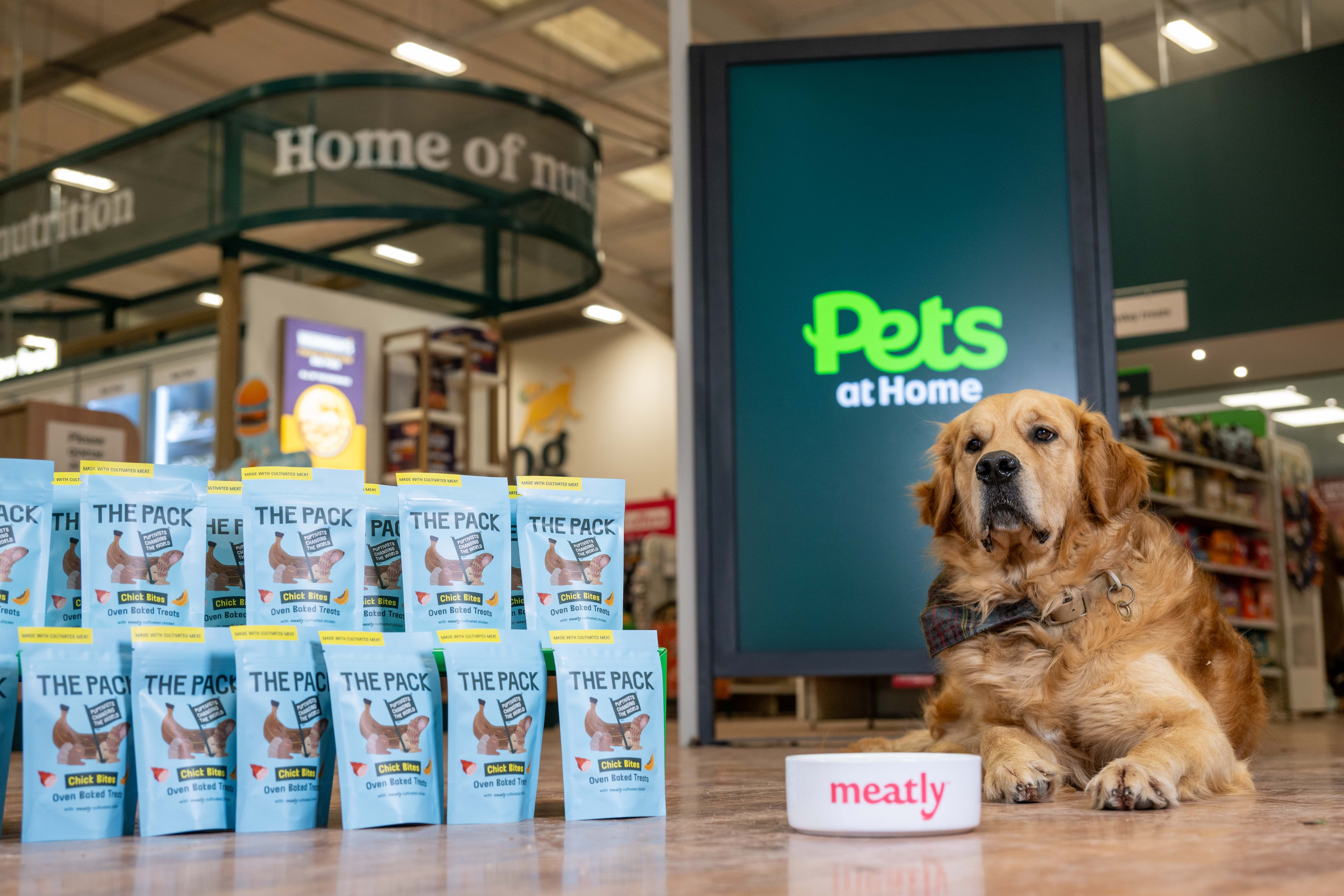 Meatly and The Pack launch pet treats made from lab grown meat into Pets at Home