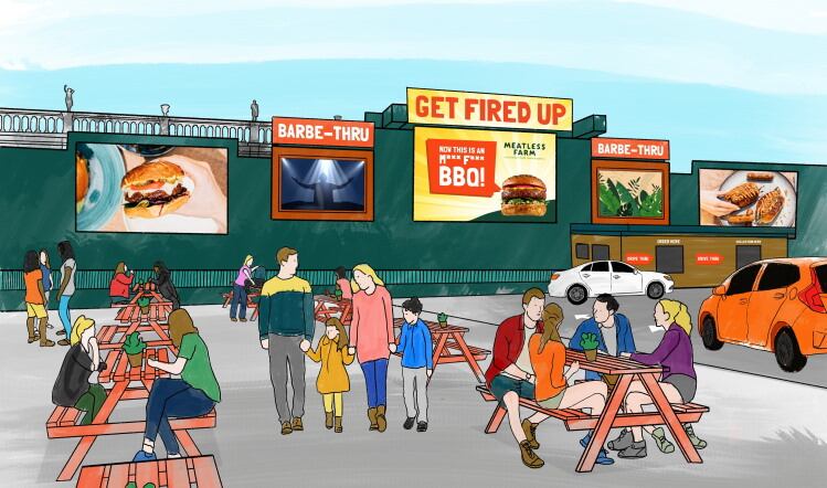 Meatless Farm launches drive-thru concept