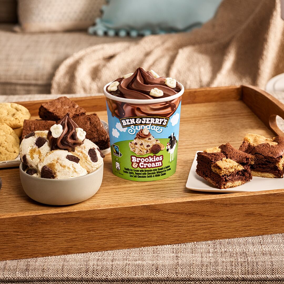 Ben & Jerry's Brookies & Cream Sundae, Tub of ice cream