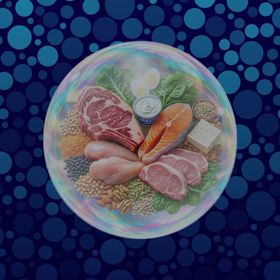 Proteins in a bubble.