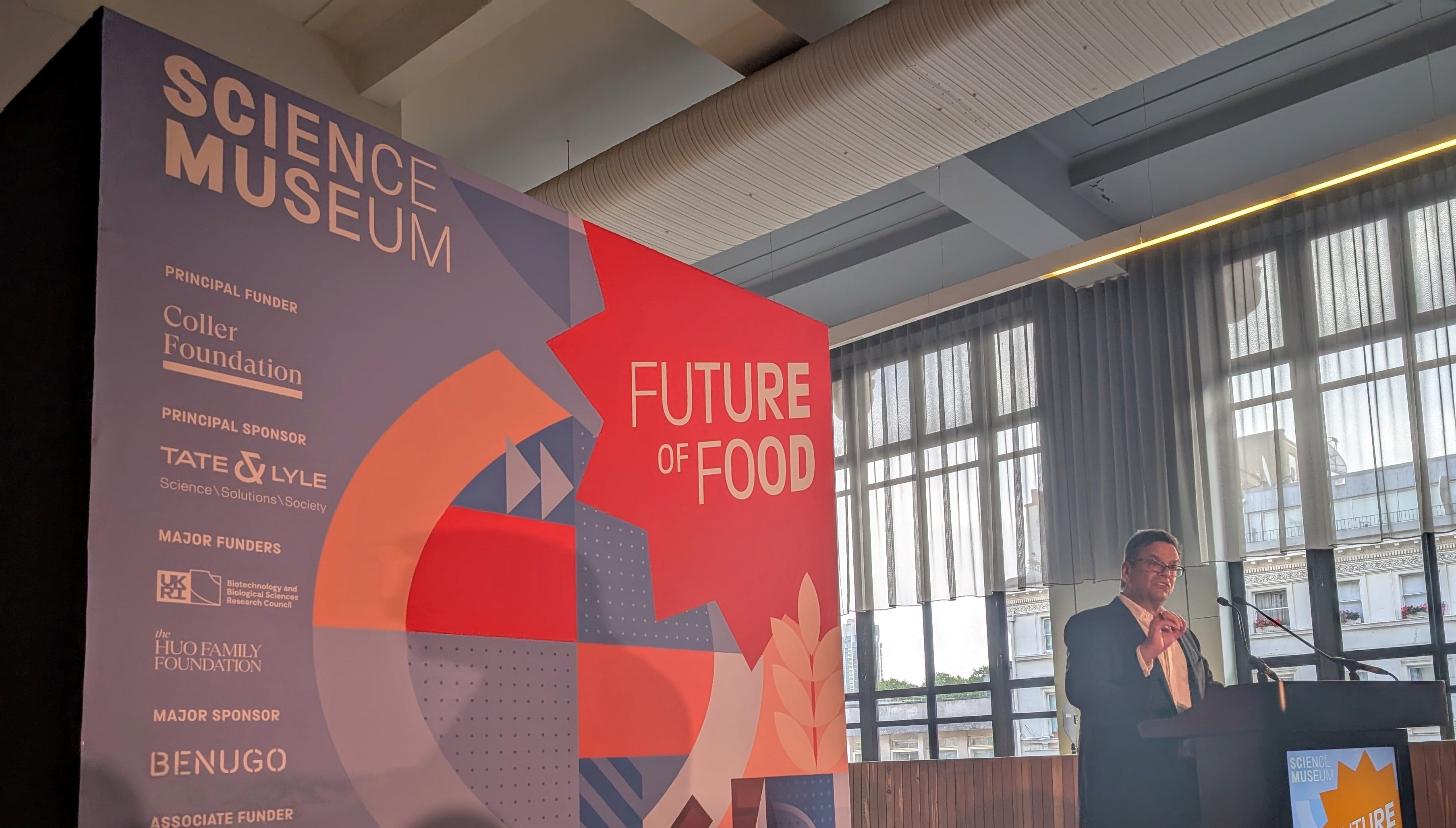 Jeremy Coller speaking at Science Museum in July.