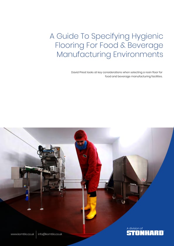 Nine key considerations when specifying a hygienic floor 