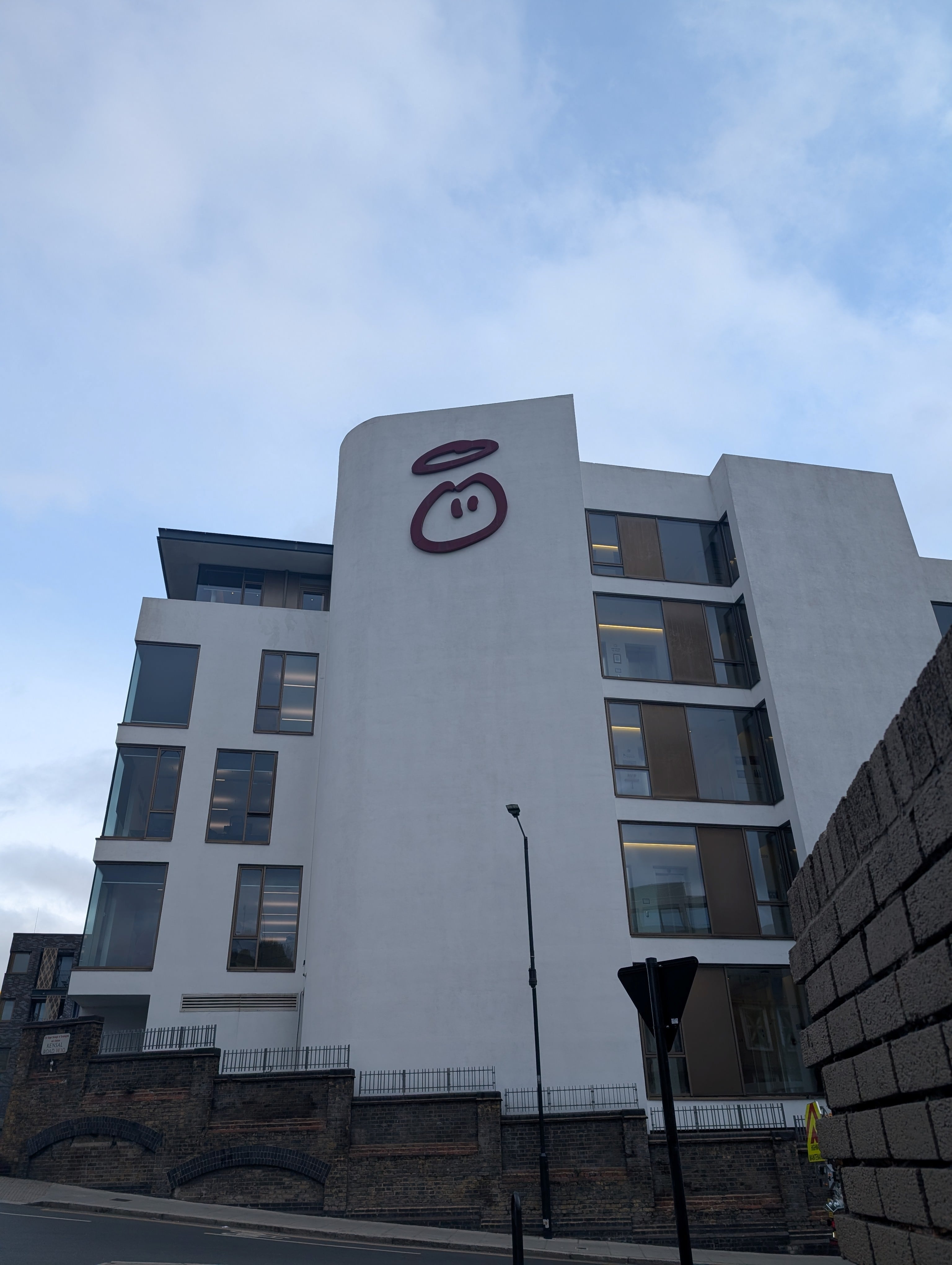 A building with innocent logo