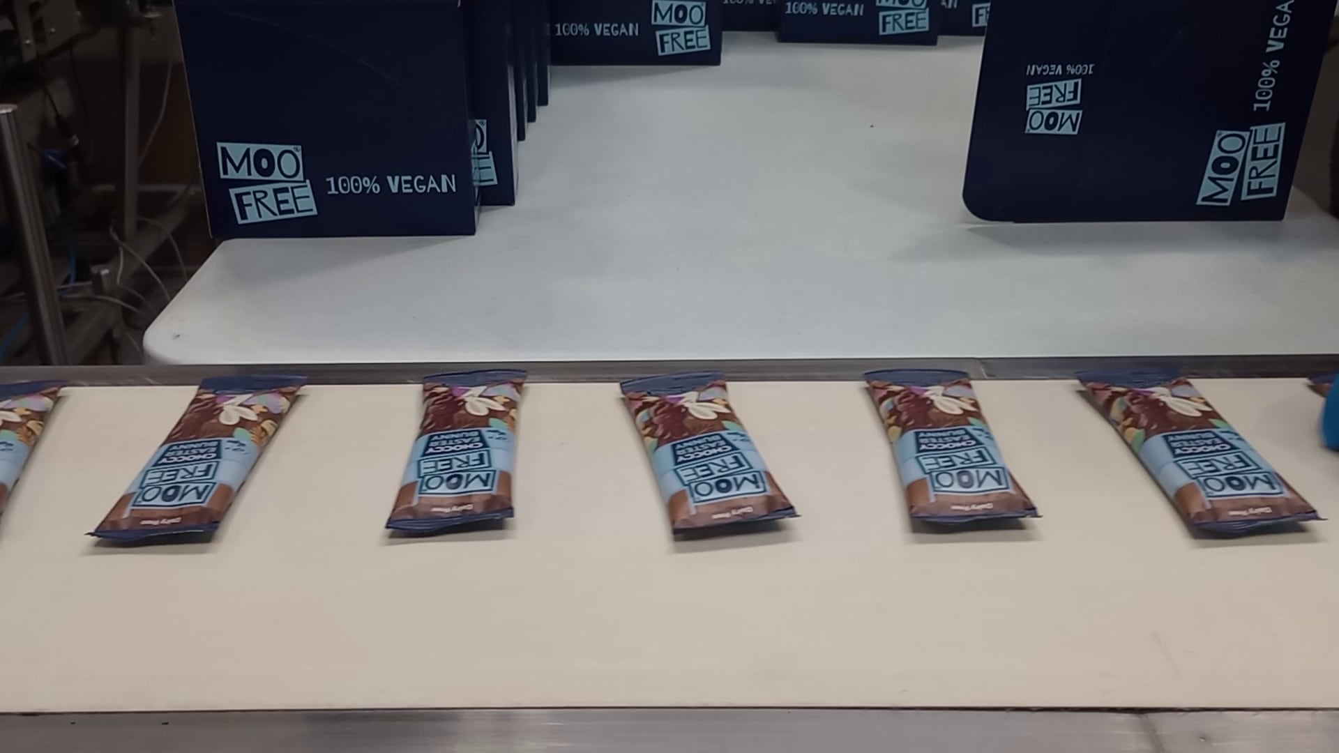 Moo Free packaged free-from chocolate shaped as bunnies for Easter