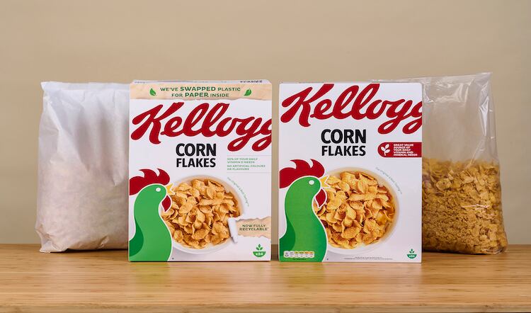 Kellogg’s trials paper-based liner for cereal packaging 