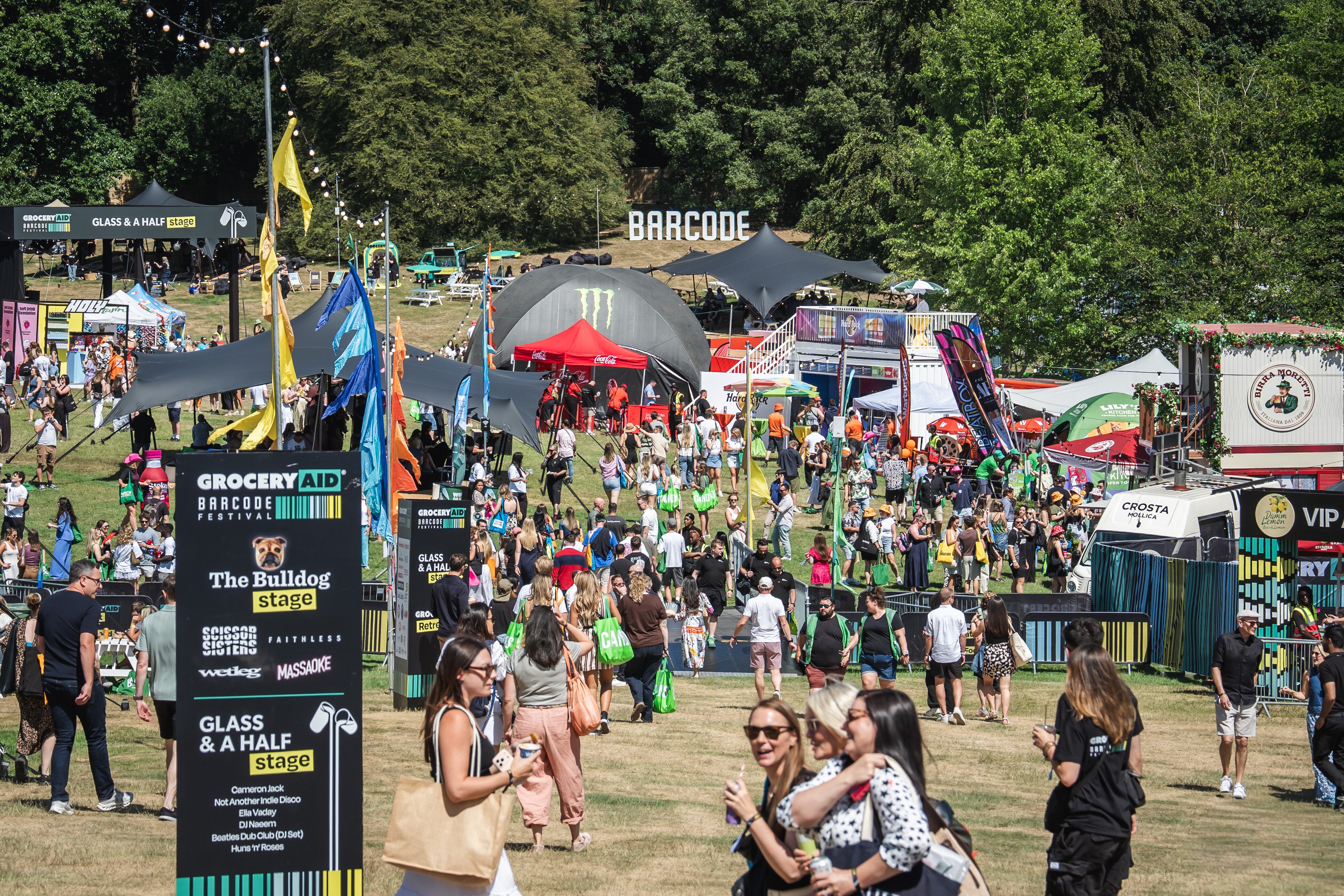 Festival goers.