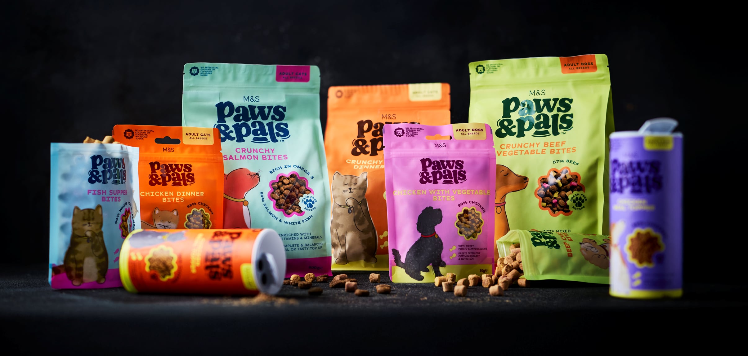 Pet food range
