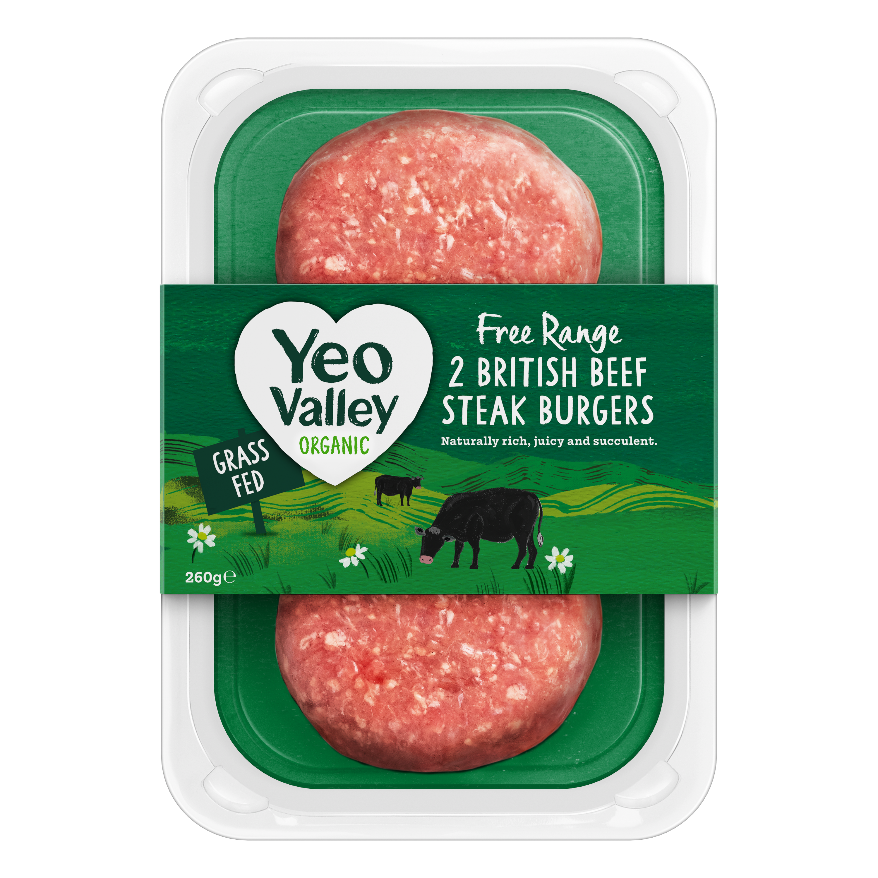 Yeo Valley burger patties