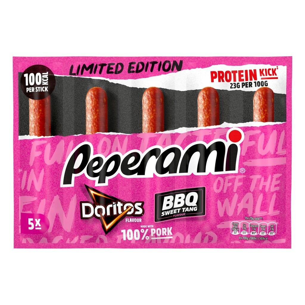 Peperami x Doritos BBQ Sweet Tang.