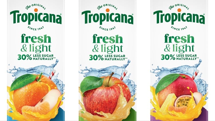 Tropicana launches ‘Fresh & Light’ juice range