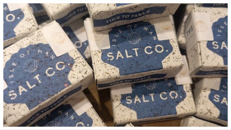 Isle of Man Salt Co boxes.